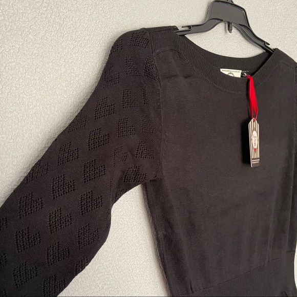 ModCloth Banned Apparel Heart Sweater Dress NWT - Picture 1 of 8